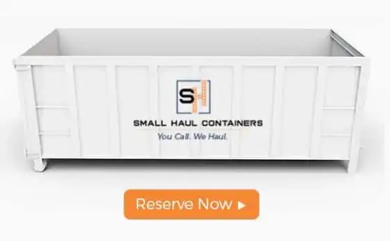White dumpster with